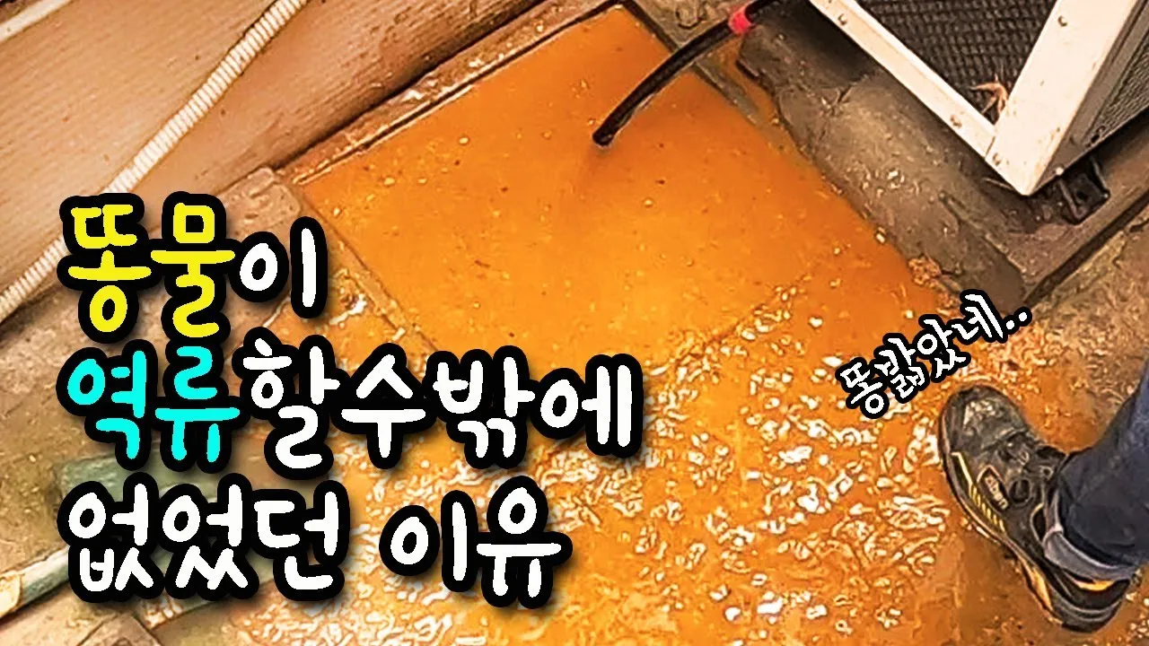 아주 사소한 실수가 가져온 무시무시한 변기 역류?! 13.5m 기름 슬러지와의 사투